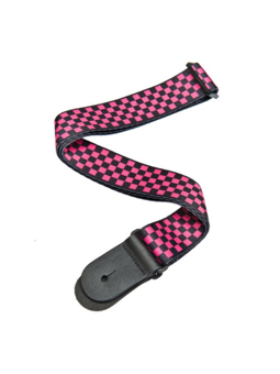 Planet Waves Sublimation Printed Pink/Black Checker Planet Waves Sublimation Printed Pink/Black Checker