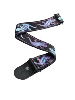 Planet Waves Purple/Green Lizard Strap Planet Waves Purple/Green Lizard Strap